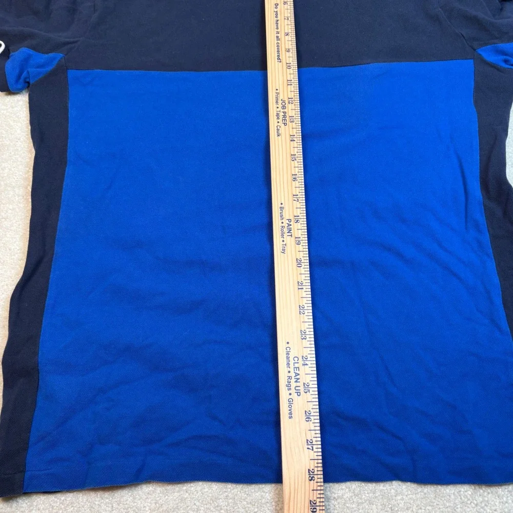 Polo Ralph Lauren Big Pony P15 Polo Shirt Mens XL Custom Slim Fit Navy Blue